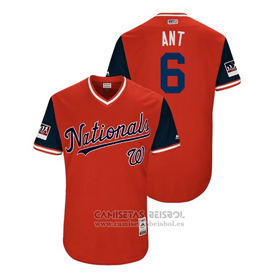 Camiseta Beisbol Hombre Washington Nationals Anthony Rendon 2018 LLWS Players Weekend Ant Rojo